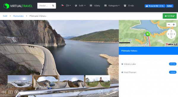 Úžasná přehrada Vidraru - v okolí lze potkat medvědy volně žijící (Rumunsko)